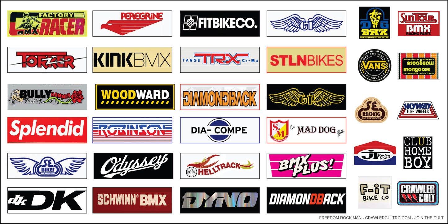 Scale Stickers BMX 2